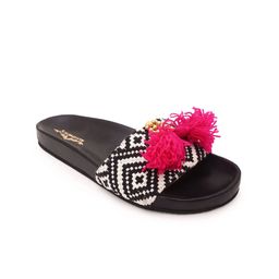 5 ELEMENTS Women Black Open Toe Flats-31