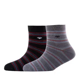 Cotstyle Men Pack Of 2 Patterned Cotton Ankle Length Socks-image-75
