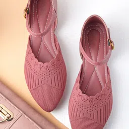 AROOM Women Pointed Toe Woven Design Mules With Buckles-picture-38