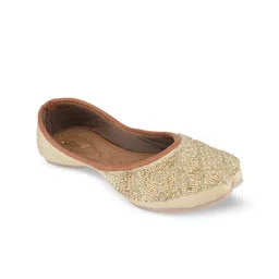 DESI COLOUR Women Round Toe Ethnic - Embellished Mojaris-17