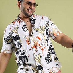 Instafab Plus Classic Conversational Printed Casual Shirt-picture-27