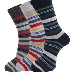 Dollar Socks Men Pack Of 3 Assorted Above Ankle-Length Cotton Socks-image-27