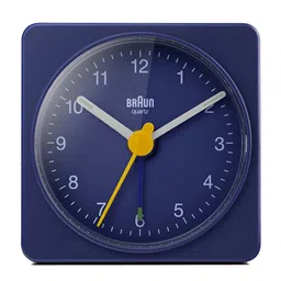 Braun Blue & White Contemporary Square Shaped Alarm Clock-image-28