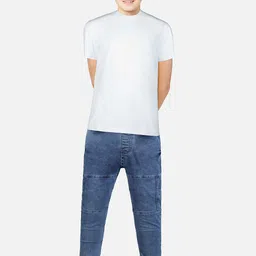 Gini and Jony Boys Elasticated Heavy Fade Cotton Jeans-image-5