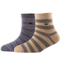 Cotstyle Men Pack Of 2 Striped Cotton Ankle Length Socks-image-95
