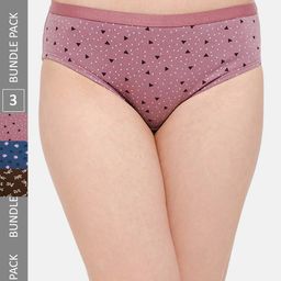 intimacy LINGERIE Women Pack Of 3 Cotton Assorted Briefs-image-40
