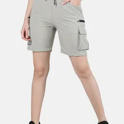 The Roadster Lifestyle Co. Women Mid Rise Cargo Sports Shorts-image-68