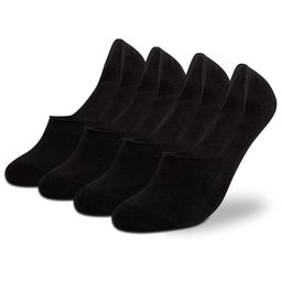 Supersox Men Pack Of 4 Anti Slip Pure Cotton Shoe Liners-image-76