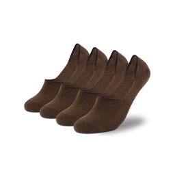 Supersox Men Pack Of 4 Anti Slip Pure Cotton Shoe Liner Socks-37