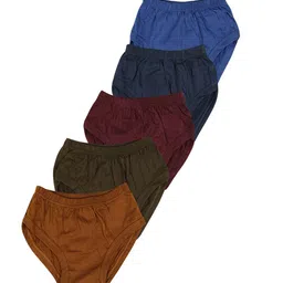 YELLOWDELIGHT Boys Pack Of 5 Cotton Hipster Briefs YD 540 Boys Plain Jetty 6-12 M-5p-image-58