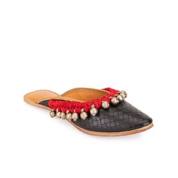 5 ELEMENTS Textured Embellished Mules-55