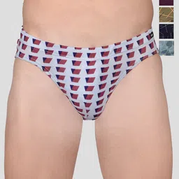 FRENCHIE Pack of 4 Assorted Pure Cotton Basic Briefs FR-MI-BF-DSGNR-10P-80-PO4-19