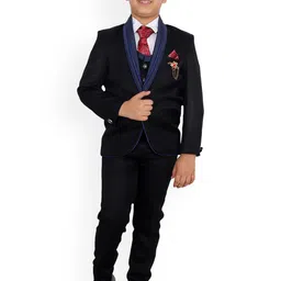 BAESD Boys 5-Piece Single-Breasted Suit-image-84