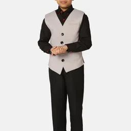 TAHVO Self-Design Slim-Fit Three-Piece Suit-picture-54