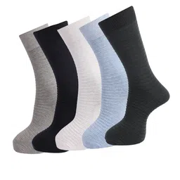 Dollar Socks Men Pack Of 5 Assorted Cotton Full Length Socks-picture-42