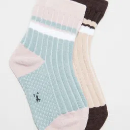 J Style Kids Pack of 2 Patterned Above Ankle Length Socks-14