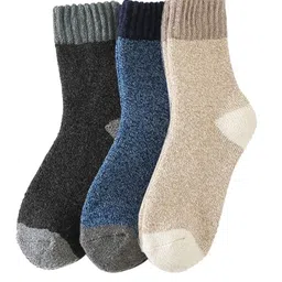 EL REGALO Pack Of 3 Patterned Calf Length Socks-19