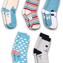Dollar Socks Kids Pack Of 5 Assorted Ankle-Length Socks-image-79