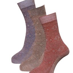 Dollar Socks Women Pack Of 3 Assorted Full Length Socks-22