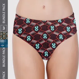 PRIDE APPAREL Women Pack Of 3 Printed Cotton Hipster Briefs Womens-New Print-0A-03-L1-80-image-22
