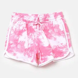 United Colors of Benetton Kids Girls Tie & Dye Printed Regular Shorts-47
