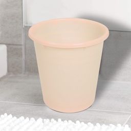 Kuber Industries Cream Colored Set Of 2 Portable Garbage Basket 7 L Each-45