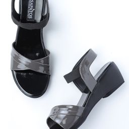 SAPATOS Women Open Toe Backstrap Wedge Heels-15