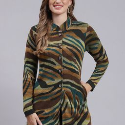 Monte Carlo Women Printed Longline Overcoat-picture-20