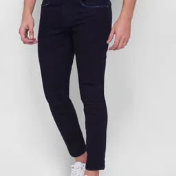 Being Human Men Blue Regular Fit Clean Look Cropped Jeans-image-79
