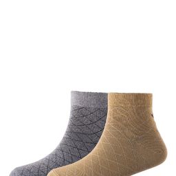 Cotstyle Men Pack Of 2 Patterned Cotton Ankle Length Socks-image-60