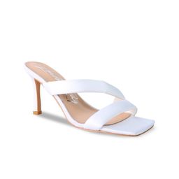 London Rag Off White Solid Block Heels-9