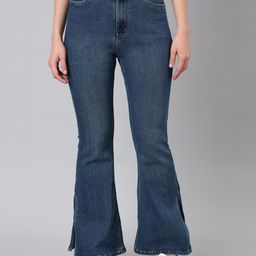 SHOWOFF Women Bootcut Fit Clean Look Acid Wash Stretchable Jeans-picture-41