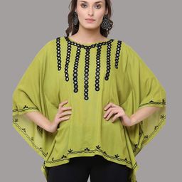 SAAKAA Women Green Kaftan Top-picture-20