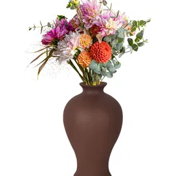LASAKI Apsara Brown Ceramic Flower Vase-image-22