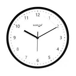 RANDOM White & Black Analogue Contemporary Wall Clock-picture-51