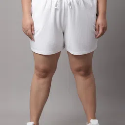 Rute Plus Size Women Mid-Rise Cotton Regular Shorts-70