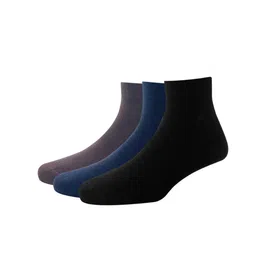 Louis Philippe Men Pack of 3 Solid Above Ankle Socks-52