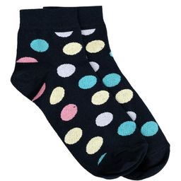 SWHF Polka Dot Printed Organic Cotton Ankle-Length Socks-37