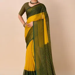 NIRMAL CREATION Woven Design Zari Saree-image-35
