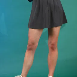 Stylecast X Kotty Grey Flared Mini Skirt-picture-12