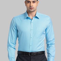 Raymond Textured Self Design Cotton Contemporary-Fit Formal Shirt-picture-39