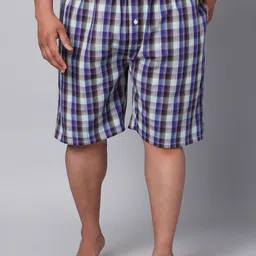 URBAN SCOTTISH Plus Size Checked Pure Cotton Boxers USBX143-image-70