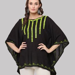 SAAKAA Women Black Kaftan Top-image-72