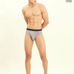BRIEFLY Pack of 2 Mid Rise Breathable Hipster Briefs 2PAK-V-GY-picture-26