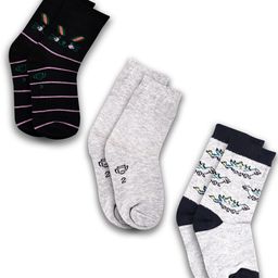 Dollar Socks Kids Pack Of 3 Assorted Patterned Calf-Length Socks-image-88