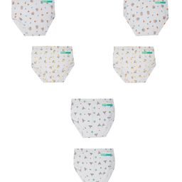 YELLOWDELIGHT Boys Pack Of 6 Floral Printed Cotton Hipster Briefs-image-39