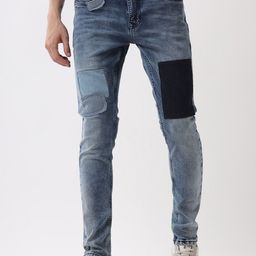 WROGN Men Slim Fit Mid-Rise Heavy Fade Cotton Jeans-picture-29