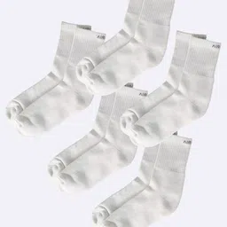 AIR GARB Pack of 5 Solid Cushioned Calf Length Socks-32