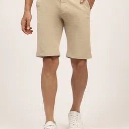 LINDBERGH Men Beige Solid Regular Fit Shorts-image-85