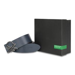 United Colors of Benetton Men Textured Leather Reversible Belt-image-49